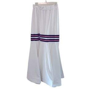 Vintage handmade white trumpet skirt